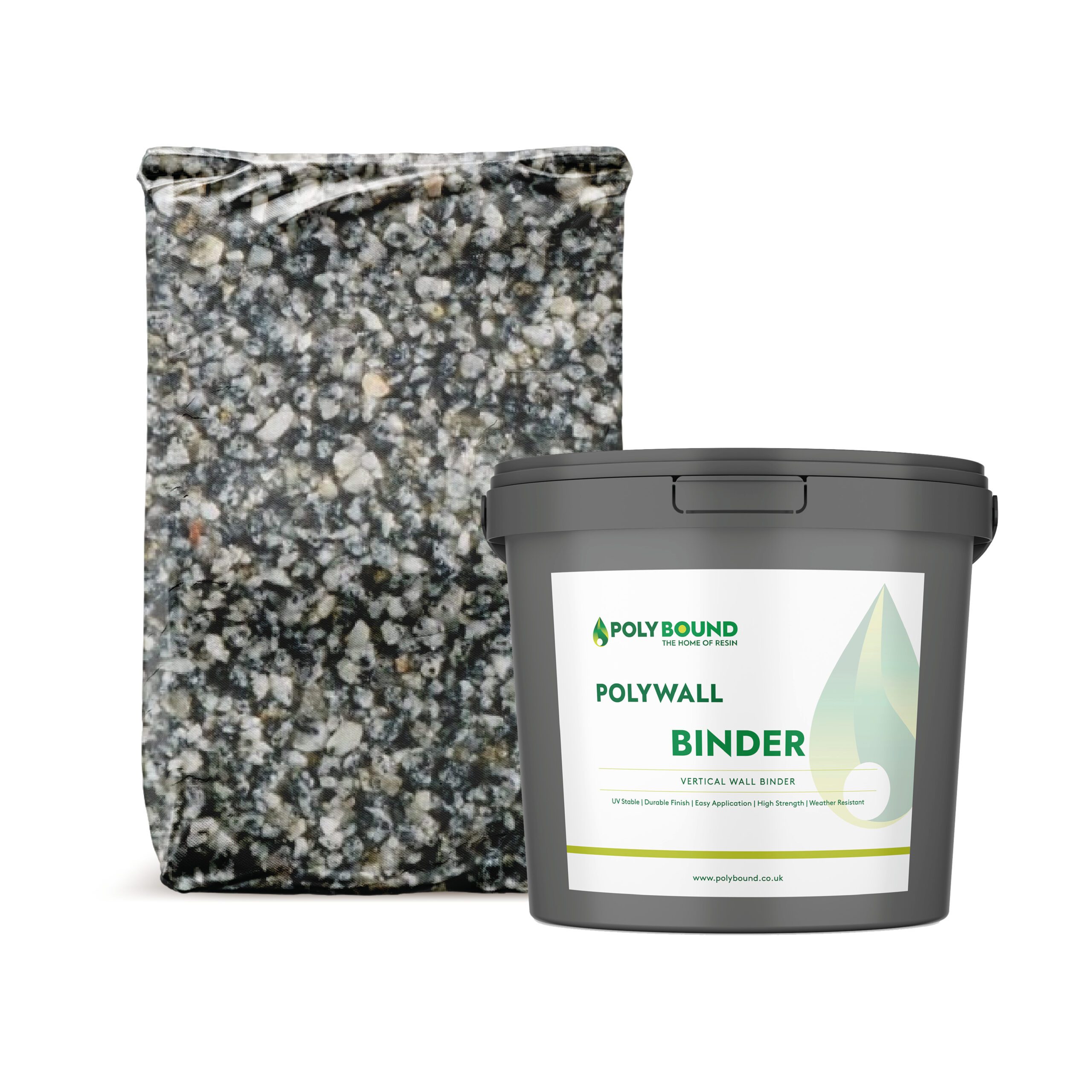 Polywall | Wall Binder Kit | Nordic Grey, 1-3mm | 1-4sqm