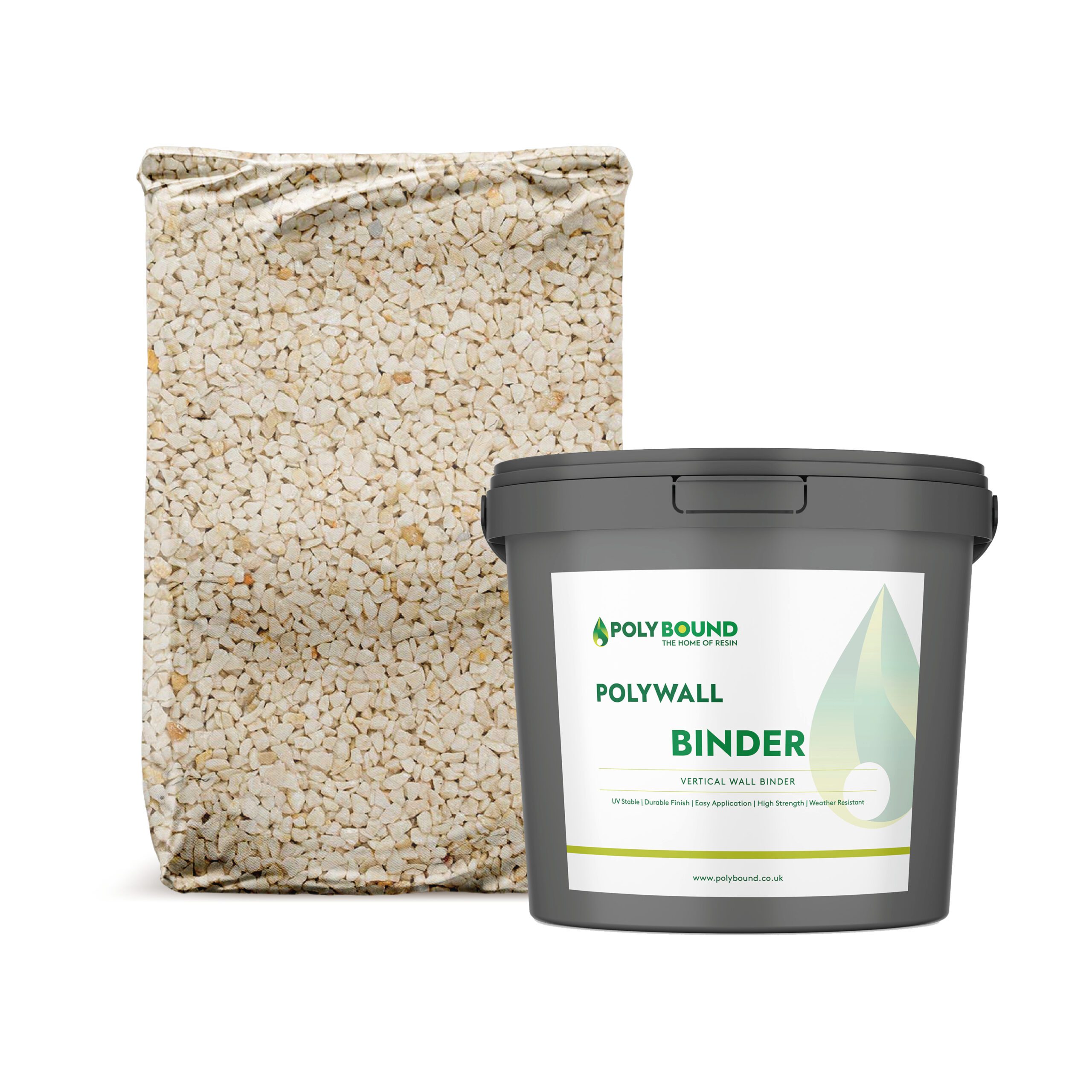 Polywall | Wall Binder Kit | Ivory Cream Tuscan, 1-3mm | 1-4sqm