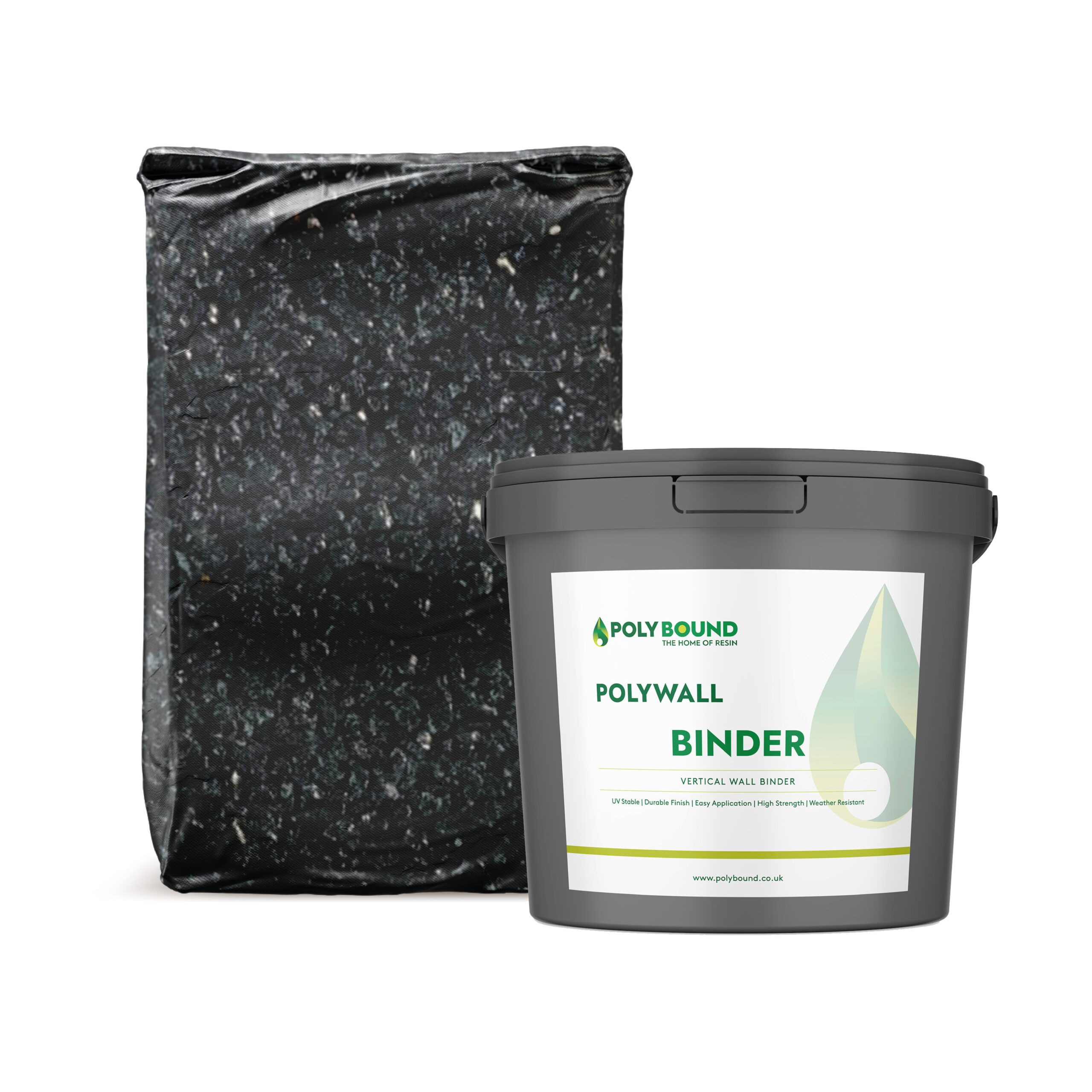 Polywall | Wall Binder Kit | Black, 1-3mm | 1-4sqm